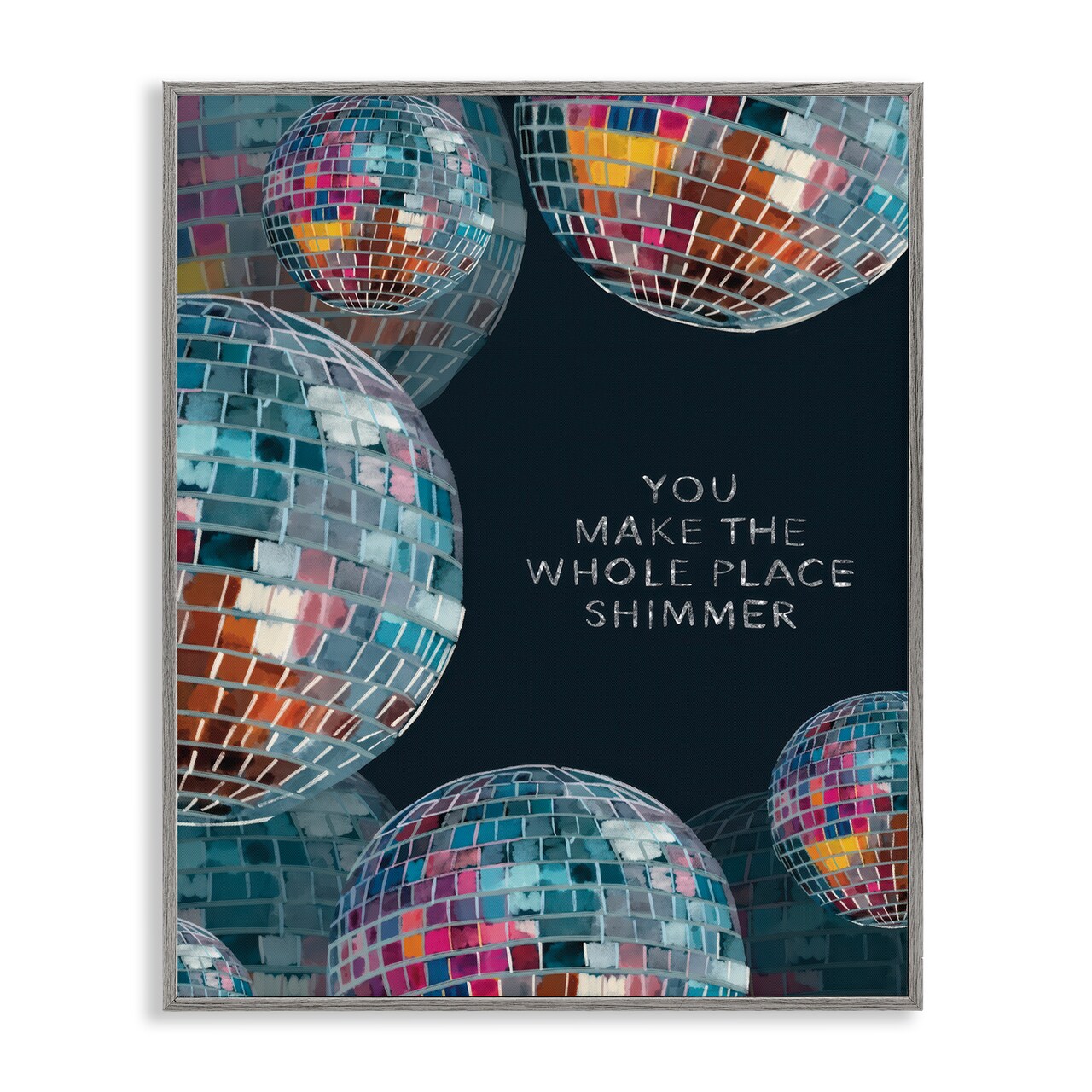 Stupell Industries You Make it Shimmer Framed Giclee Wall Art Design by Amelia Noyes